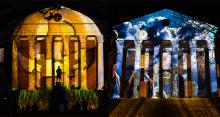 rotunda lit up for fall