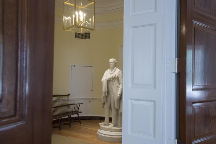 Thomas Jefferson statue in the Rotunda