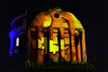 The Rotunda with a Pumpkin image over it