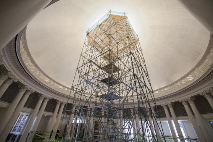 Dome Room Scaffolding during Renovation